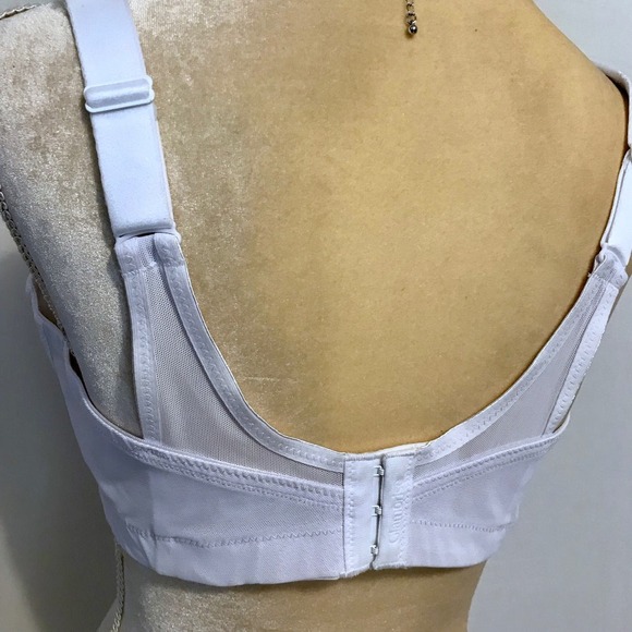 Glamorise NWOT White Unlined Bra Women 38B - Picture 6 of 9